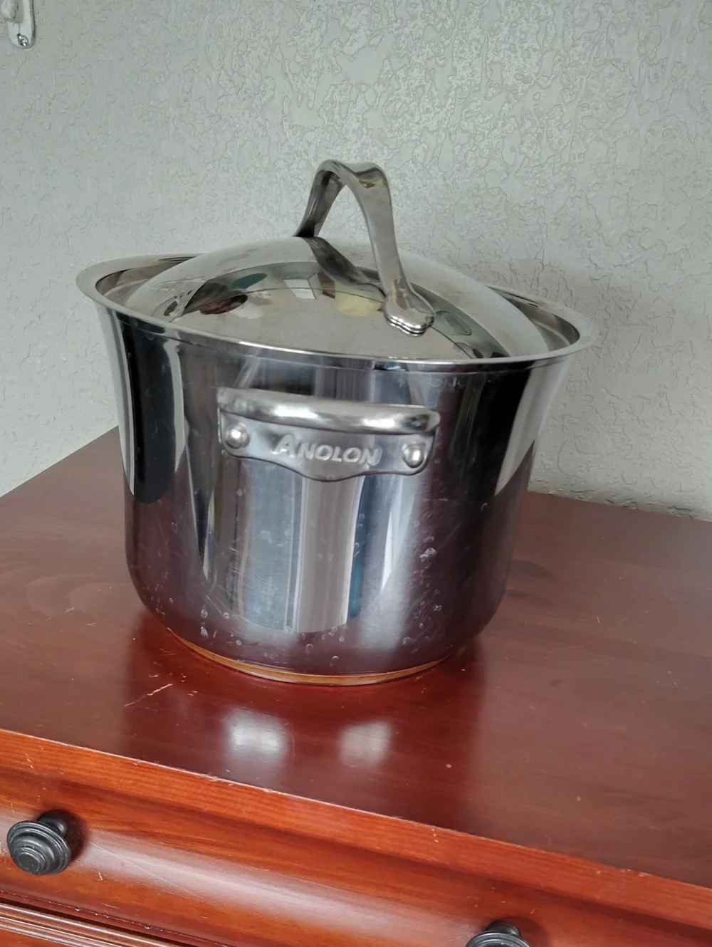 Anolon Stainless Steel Copper Bottom 6.5 Quart Stockpot